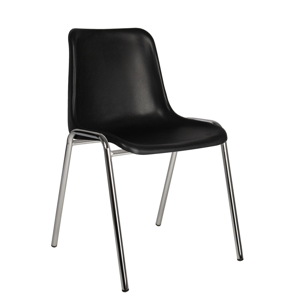Kantinestoel type Sabine | Chroom Frame | Leverbaar in Diverse Kleuren