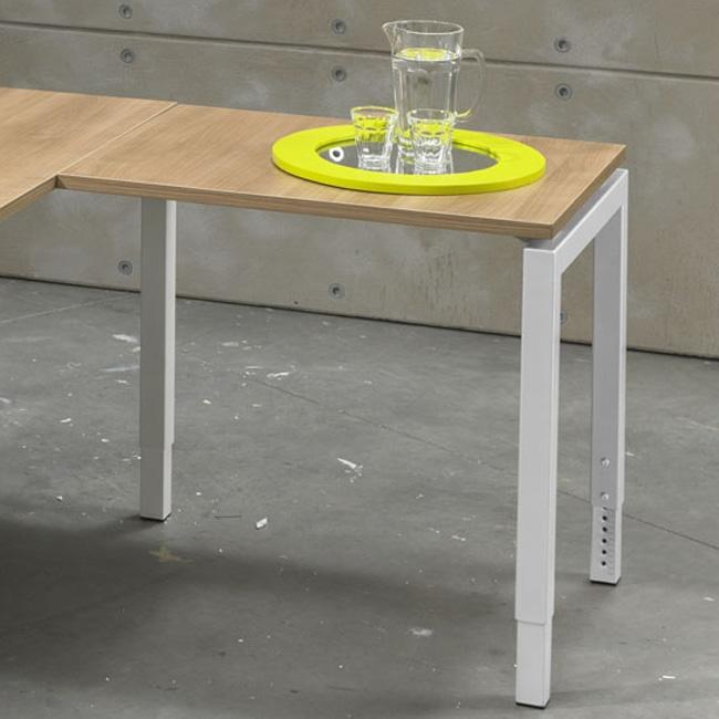 Bureau Q-Bic Aanbouwelement | Hoogte Verstelbaar | 62 - 85 cm | Leverbaar in Diverse Kleuren en Afmetingen