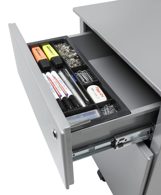 Verrijdbaar Ladeblok | 53,5 x 42 x 58 x cm | 2 Lades | Leverbaar In Diverse Kleuren