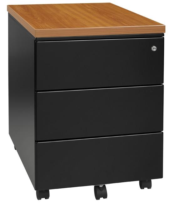 Verrijdbaar Ladeblok | 53,5 x 42 x 58 x cm | 3 Lades | Leverbaar In Diverse Kleuren
