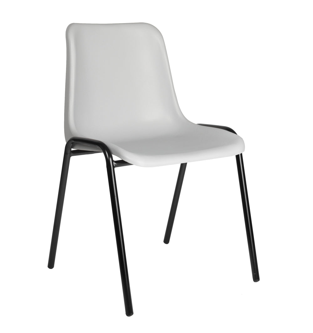 Kantinestoel type Sabine | Zwart Frame | Leverbaar in Diverse Kleuren