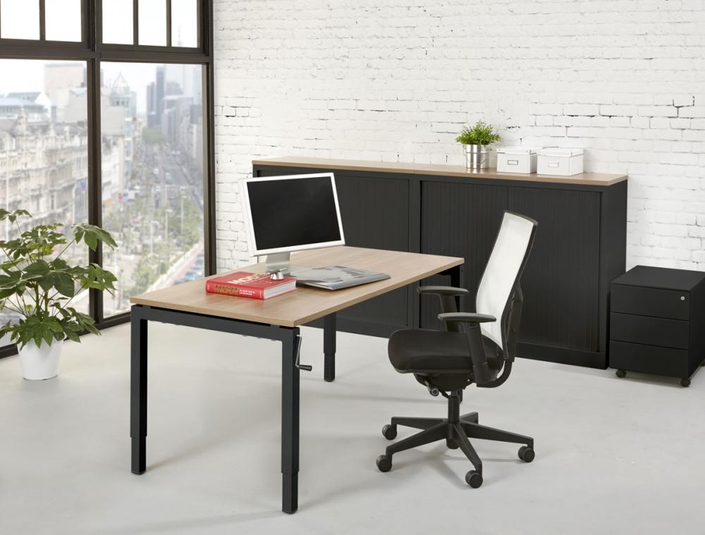 Slingerbureau Q-Bic | Hoogte Verstelbaar | 62 - 87 cm | Leverbaar in Diverse Kleuren en Afmetingen