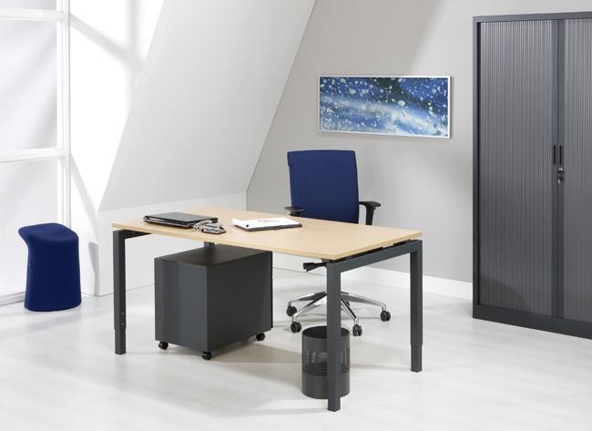 Bureau Q-Bic | Hoogte Verstelbaar | 62 - 85 cm | Leverbaar in Diverse Kleuren en Afmetingen