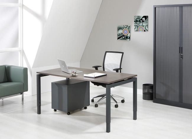 Bureau Q-Bic | Hoogte Verstelbaar | 62 - 85 cm | Leverbaar in Diverse Kleuren en Afmetingen