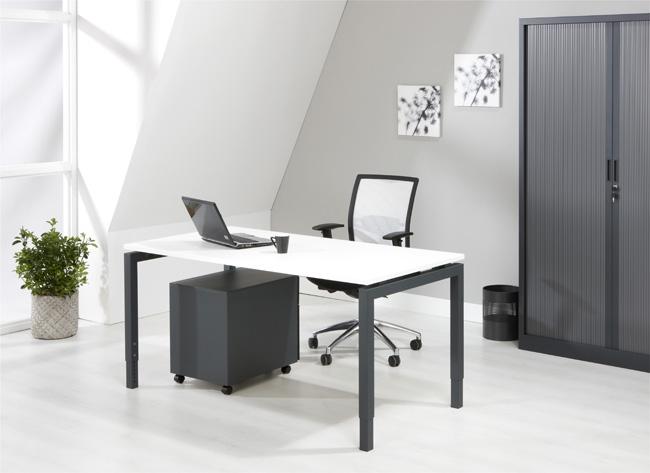 Bureau Q-Bic | Hoogte Verstelbaar | 62 - 85 cm | Leverbaar in Diverse Kleuren en Afmetingen