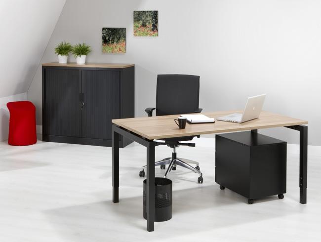 Bureau Q-Bic | Hoogte Verstelbaar | 62 - 85 cm | Leverbaar in Diverse Kleuren en Afmetingen