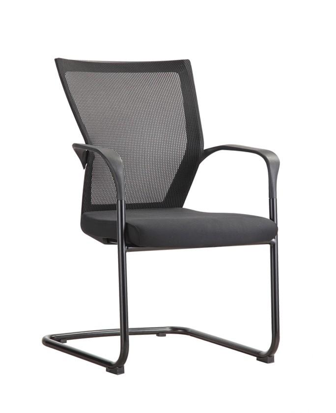 Vergaderstoel type 604 | Zwarte Netweave | Leverbaar in Diverse Kleuren