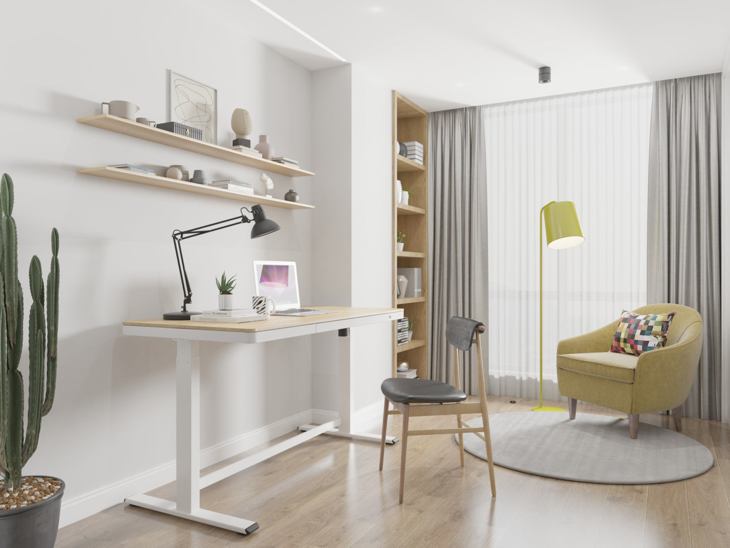 Zit-sta Bureau ES Line | Elektrisch | 140 x 70 cm | 73 - 122 cm Hoogte | Diverse Kleuren