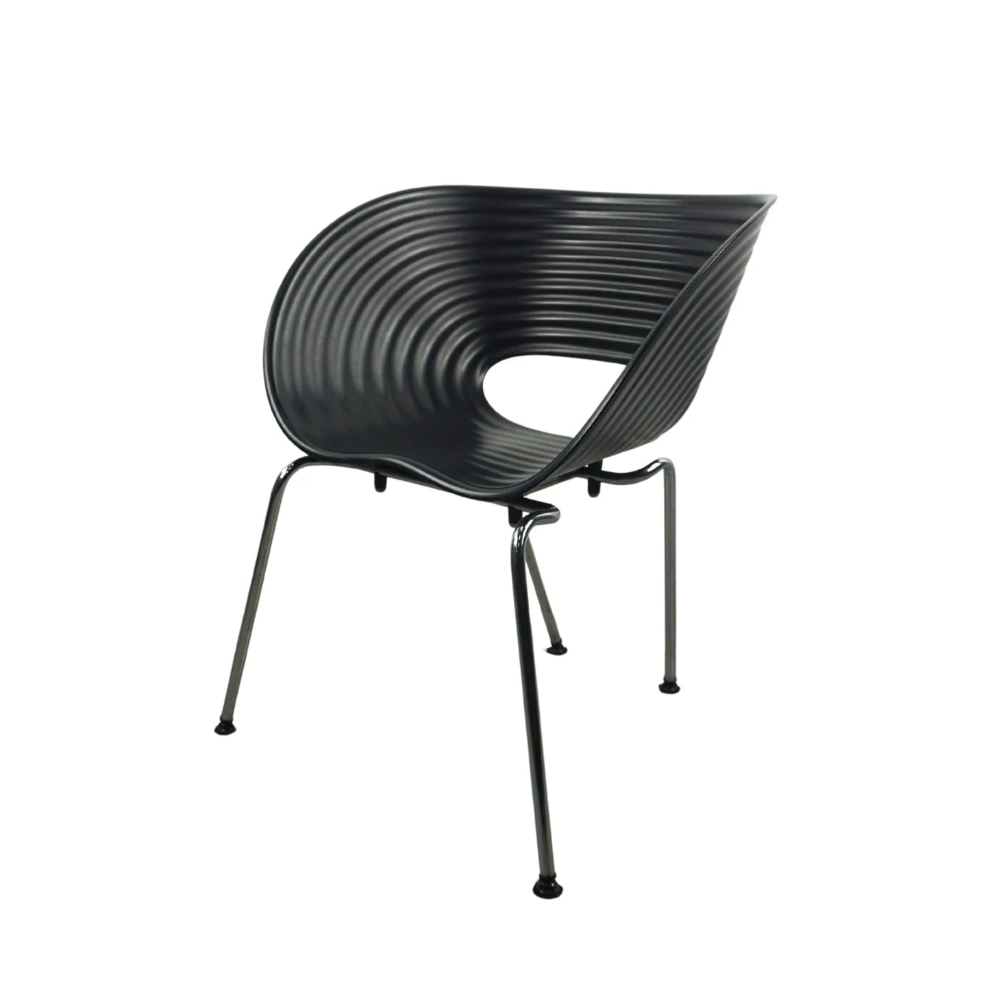 Vitra Tom Vac Chair Design Stoel | Zwart