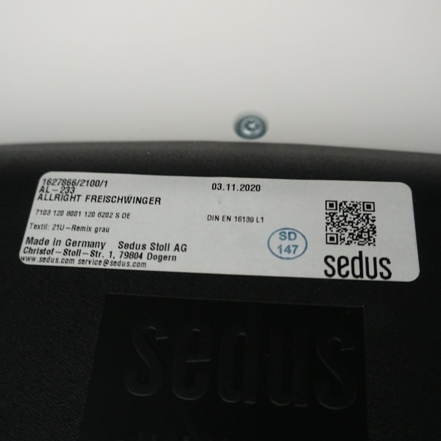 Sedus Allright Vergaderstoel | Grijs / Wit