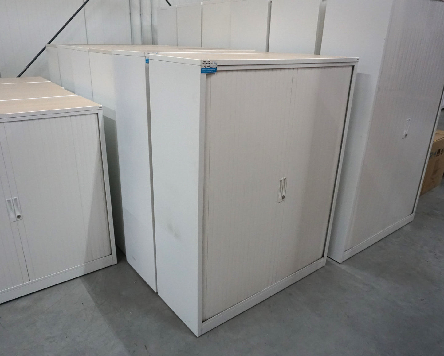 TDS Roldeurkast | Archiefkast | 153 x 120 x 46,5 cm | Wit