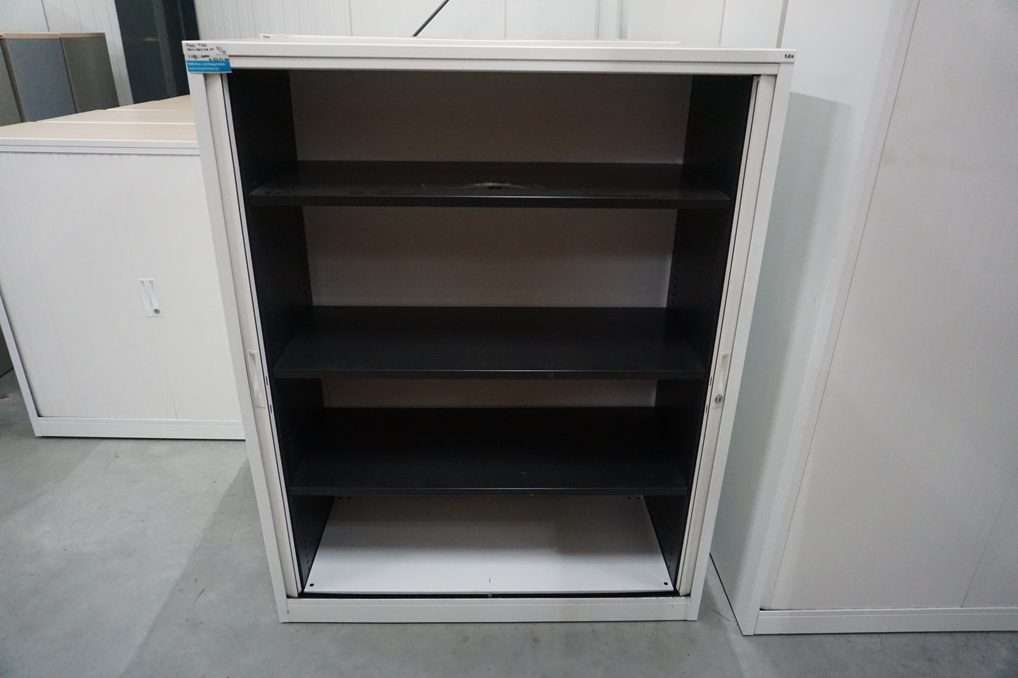 TDS Roldeurkast | Archiefkast | 153 x 120 x 46,5 cm | Wit