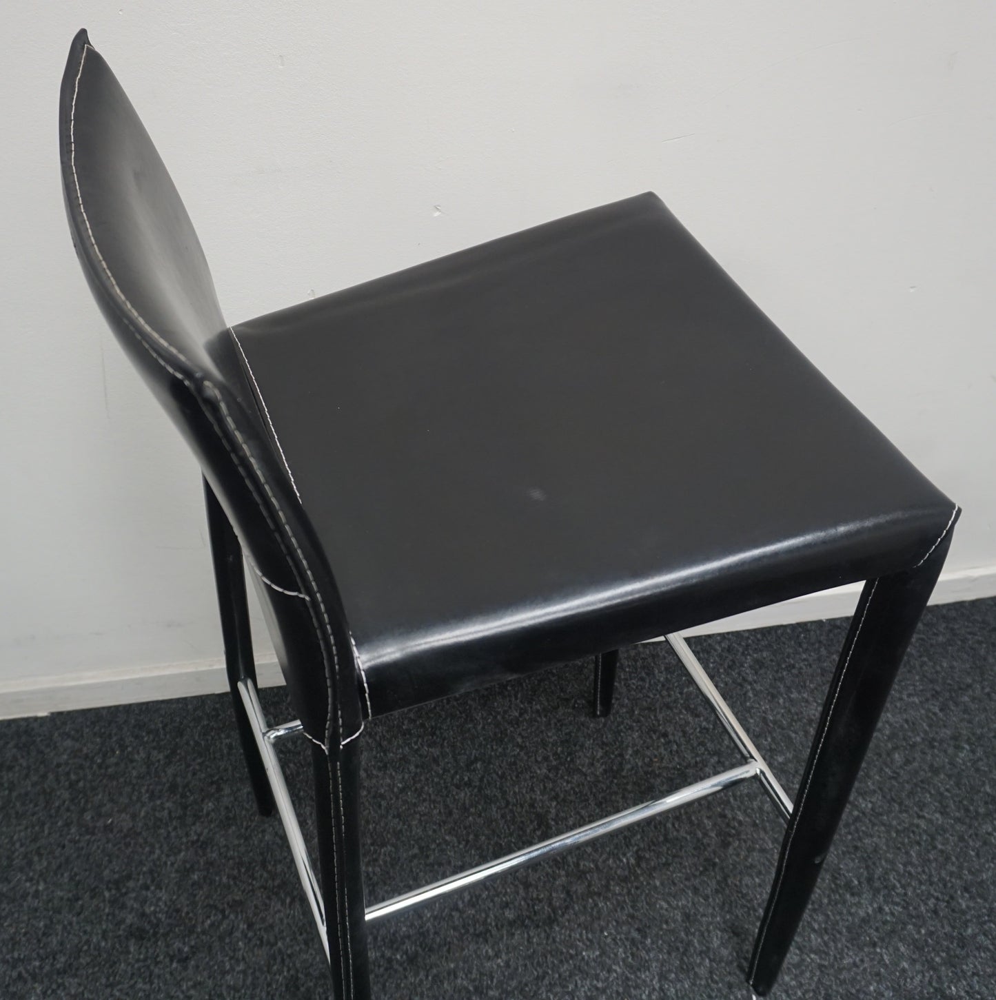 Bontempi Linda Barkruk | Leer | Metaal | Zithoogte 77 cm