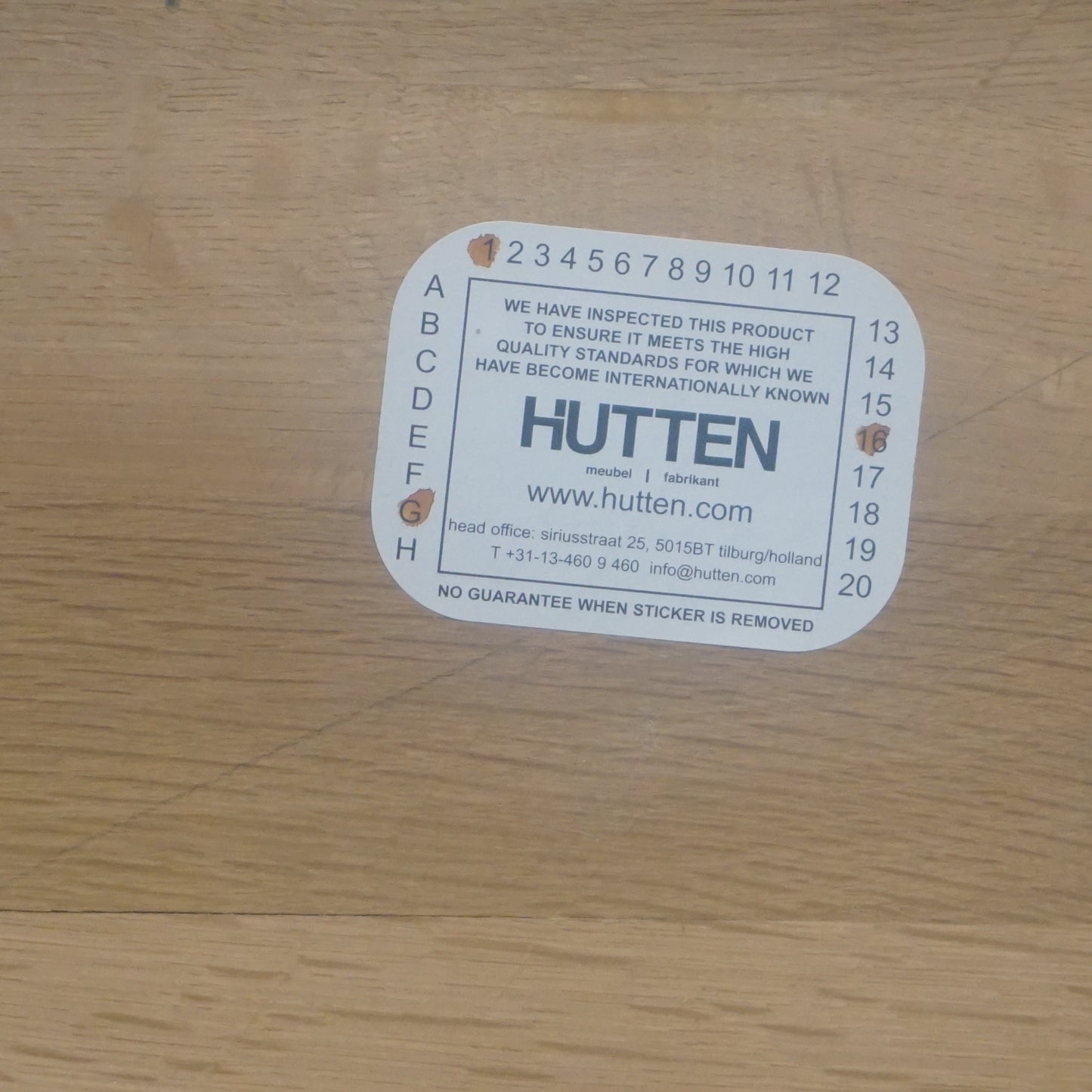 Hutten Houten Krukjes | Bijzettafeltje | 31x31x47 cm