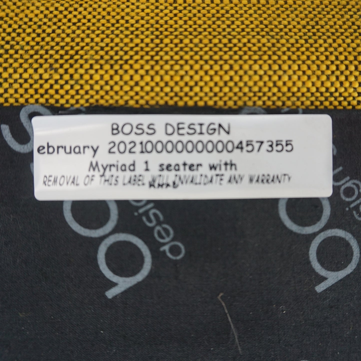 Boss Myriad Design Fauteuil | Geel Gemêleerd