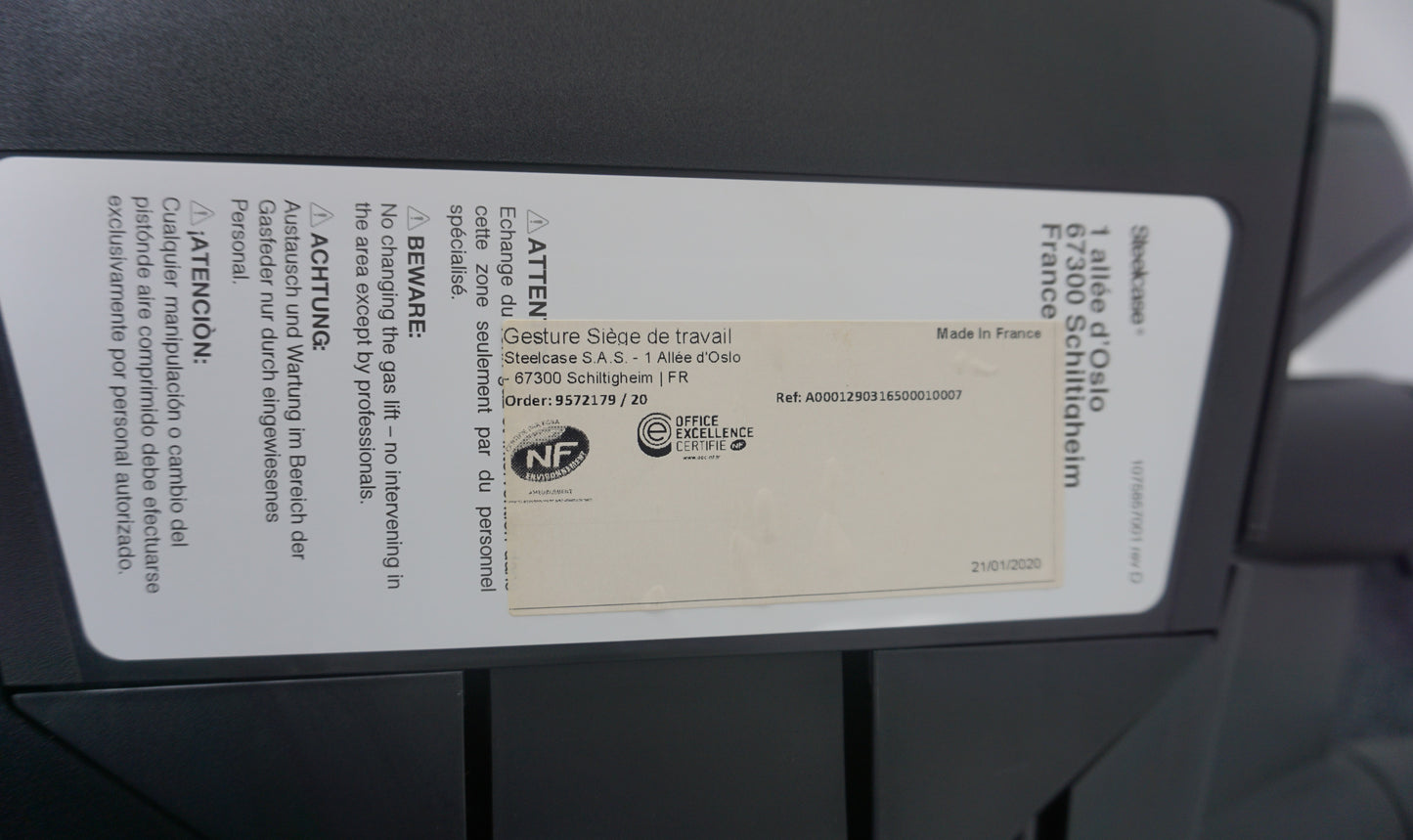 Steelcase Gesture Bureaustoel | Zwart
