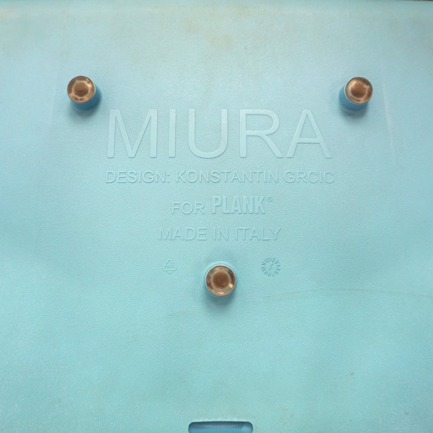 Plank Miura Design Barkruk | Blauw | Zithoogte 78 cm