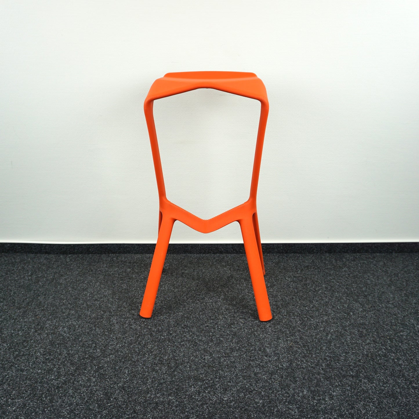 Plank Miura Design Barkruk | Oranje | Zithoogte 78 cm