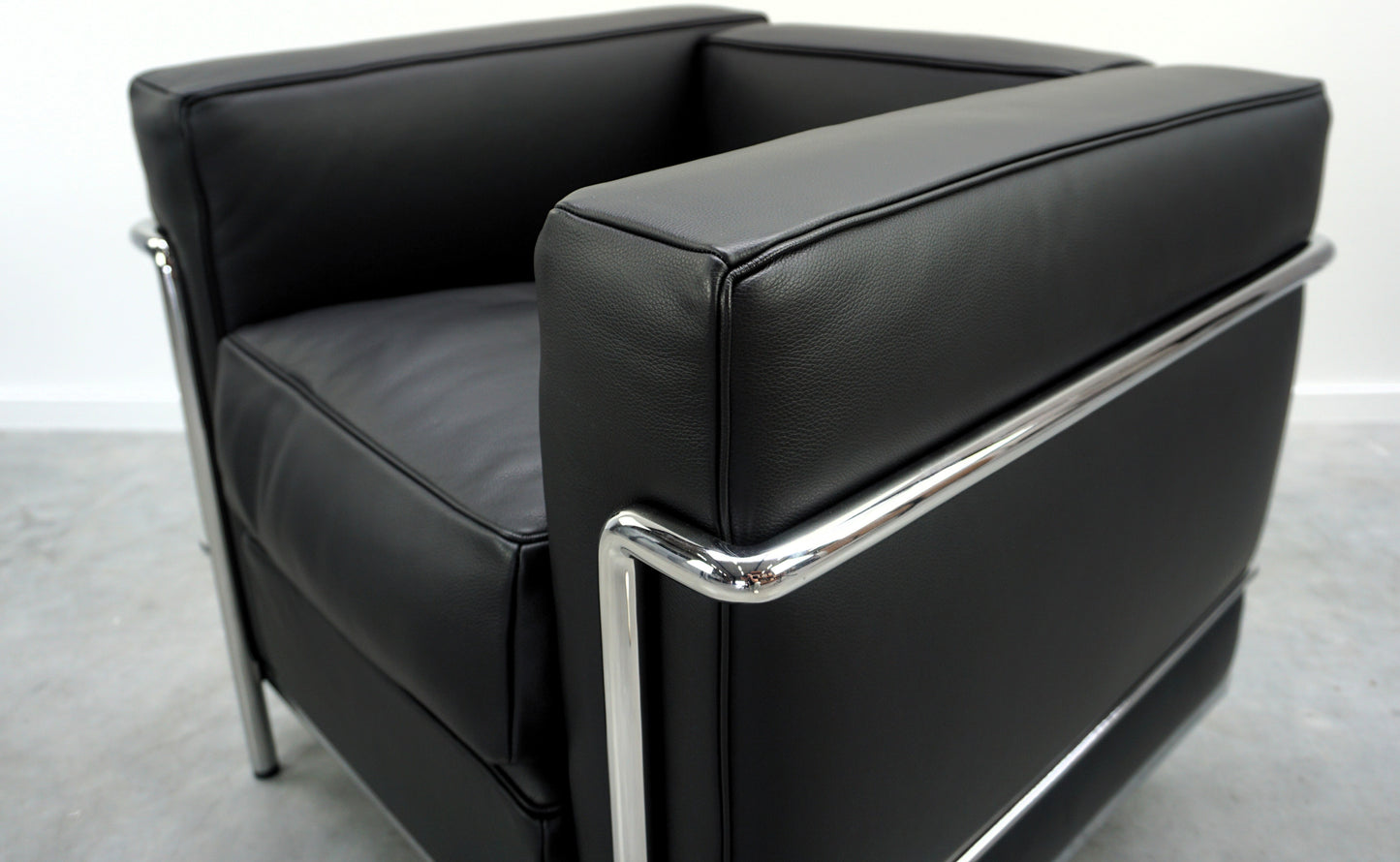 Cassina LC2 Fauteuil | Zwart Leer