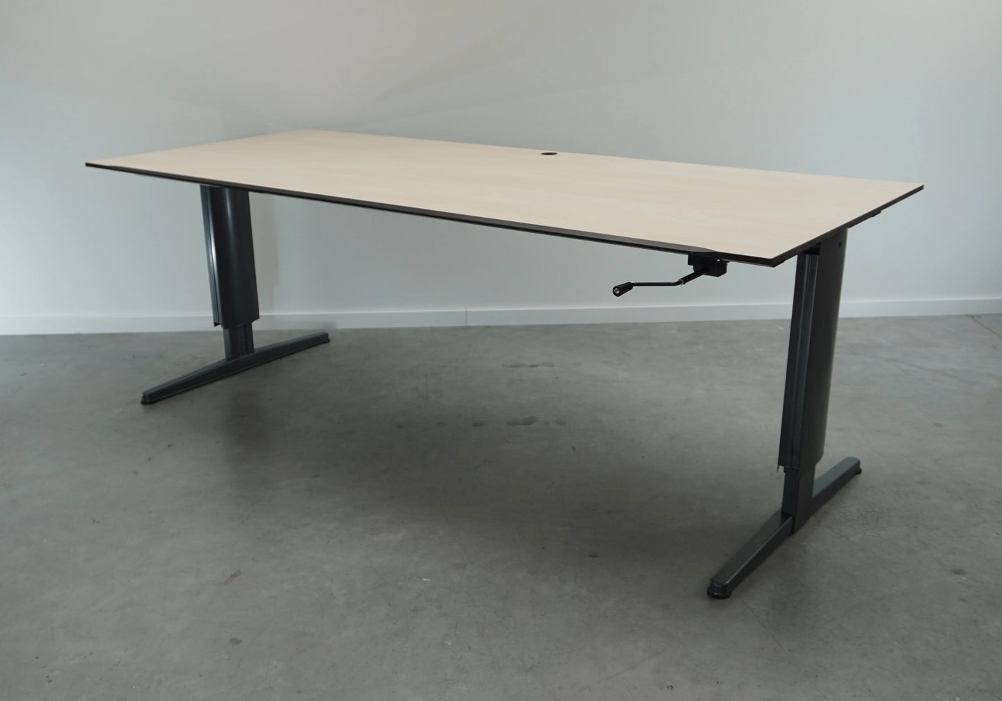Aspa Slingerbureau | 200 x 85 cm | Ahorn | Hoogte verstelbaar 62 - 85 cm
