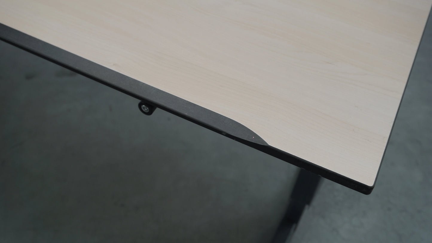 Aspa Slingerbureau | 200 x 85 cm | Ahorn | Hoogte verstelbaar 62 - 85 cm
