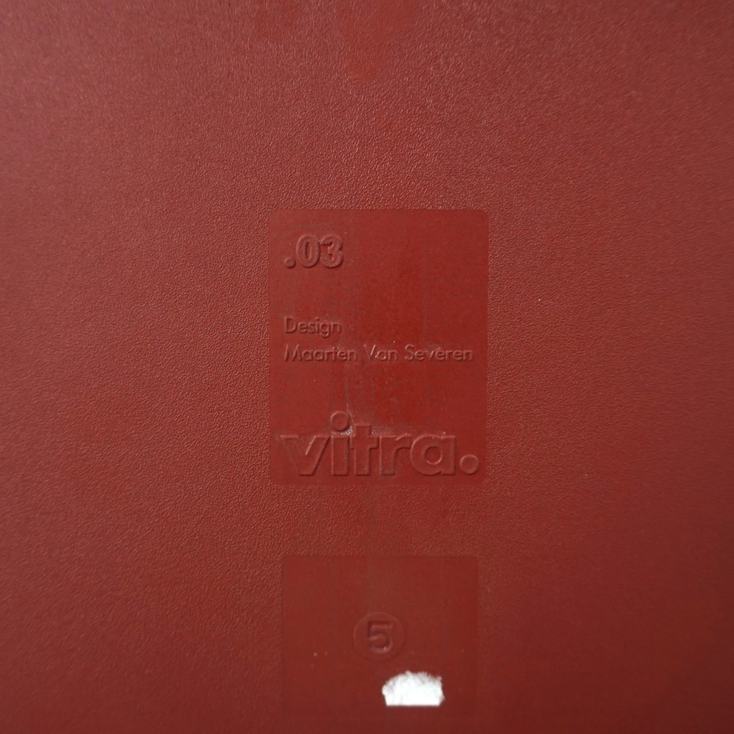 Vitra .03 Design Stoel | Donkerrood