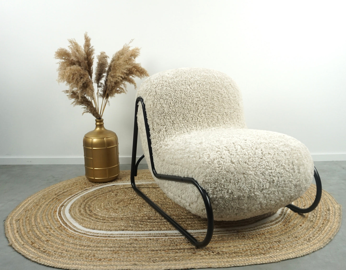 Norr11 Boho Design Fauteuil | Lounge Stoel | Crème