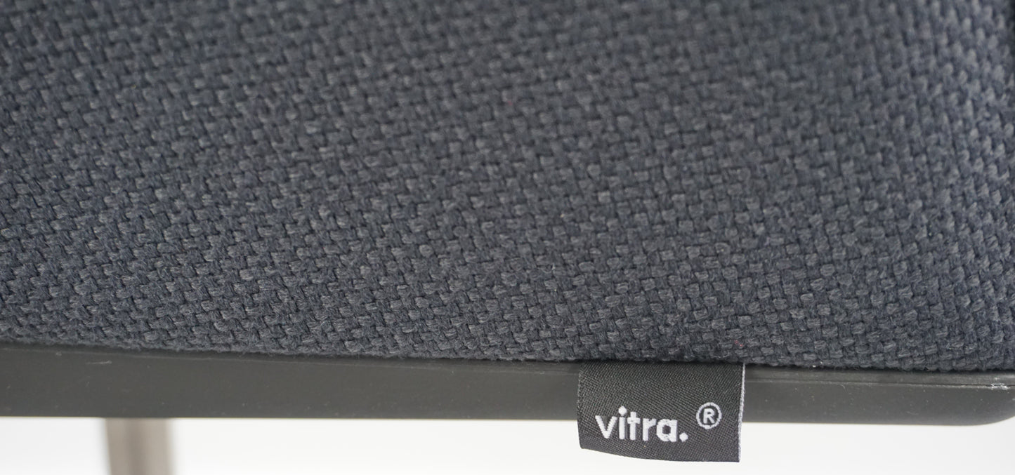 Vitra Softshell Vergaderstoel | Donkergrijs | Verrijdbaar