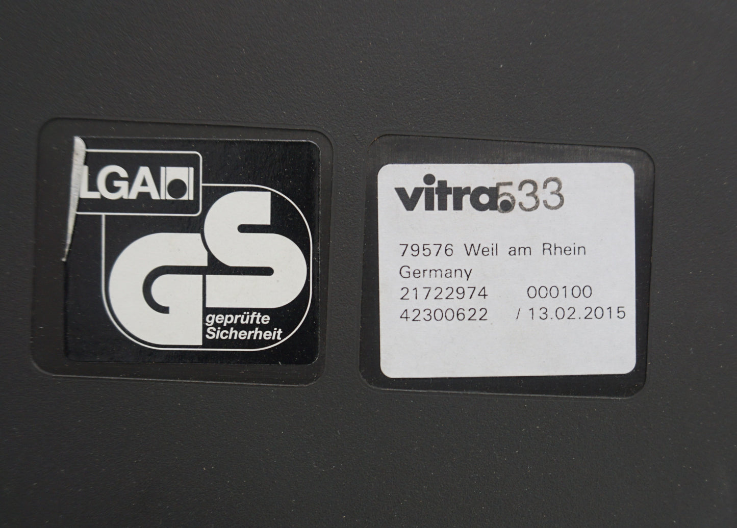 Vitra Softshell Vergaderstoel | Donkergrijs | Verrijdbaar