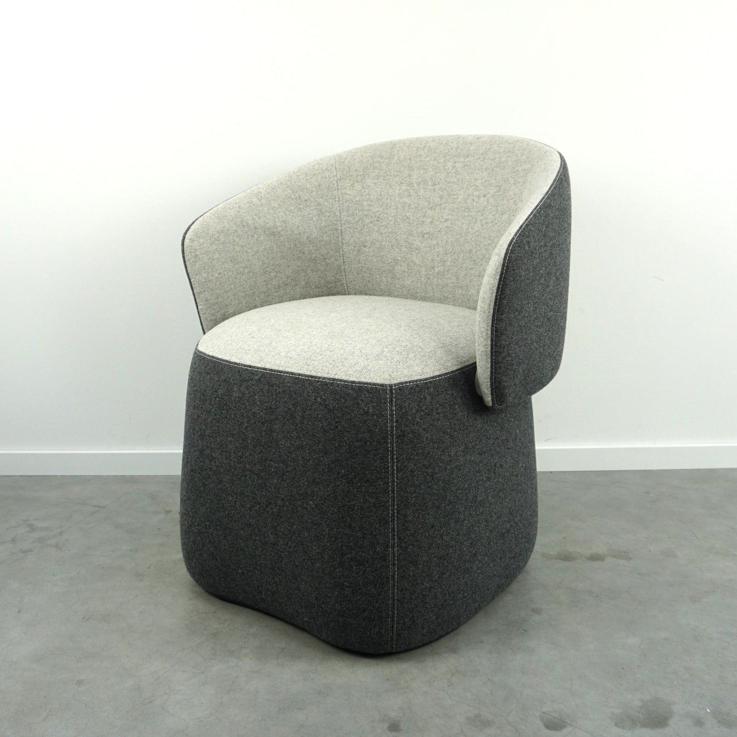 Haworth Openest Chick Poef | Fauteuil | Grijs gemêleerd