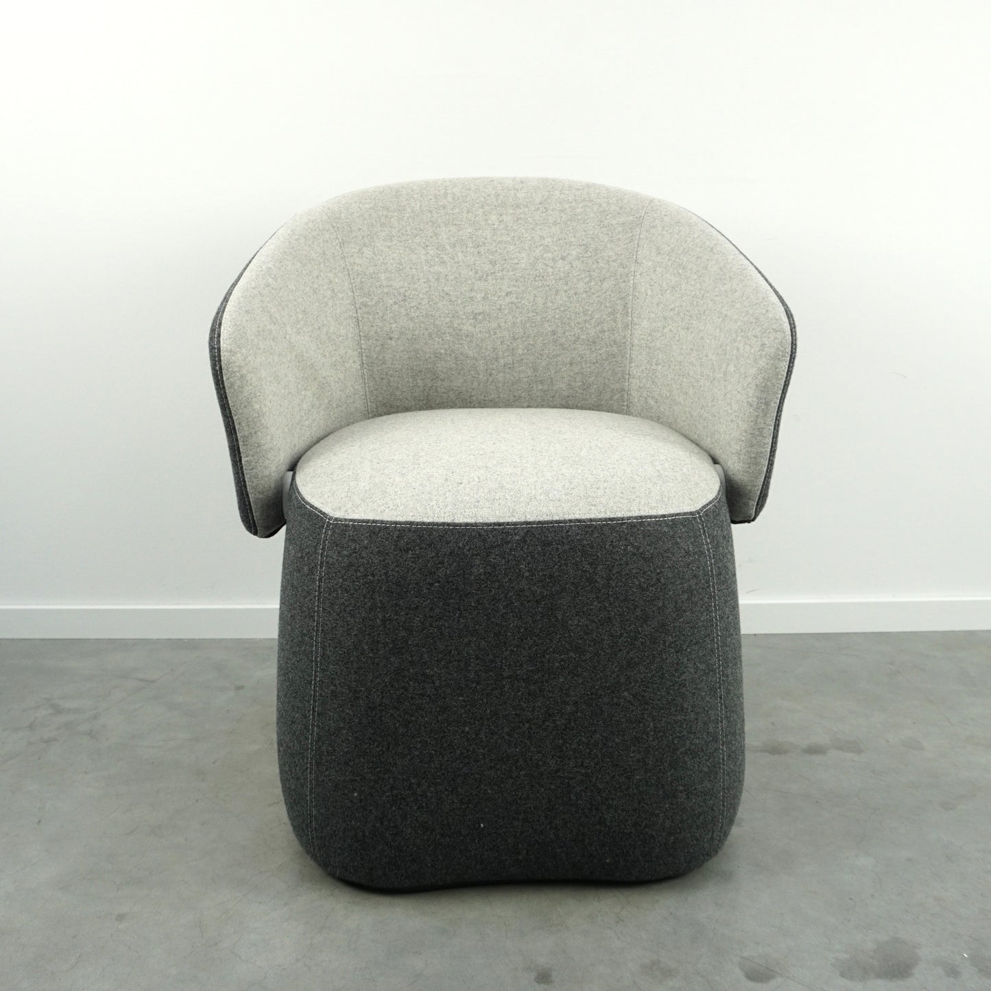 Haworth Openest Chick Poef | Fauteuil | Grijs gemêleerd