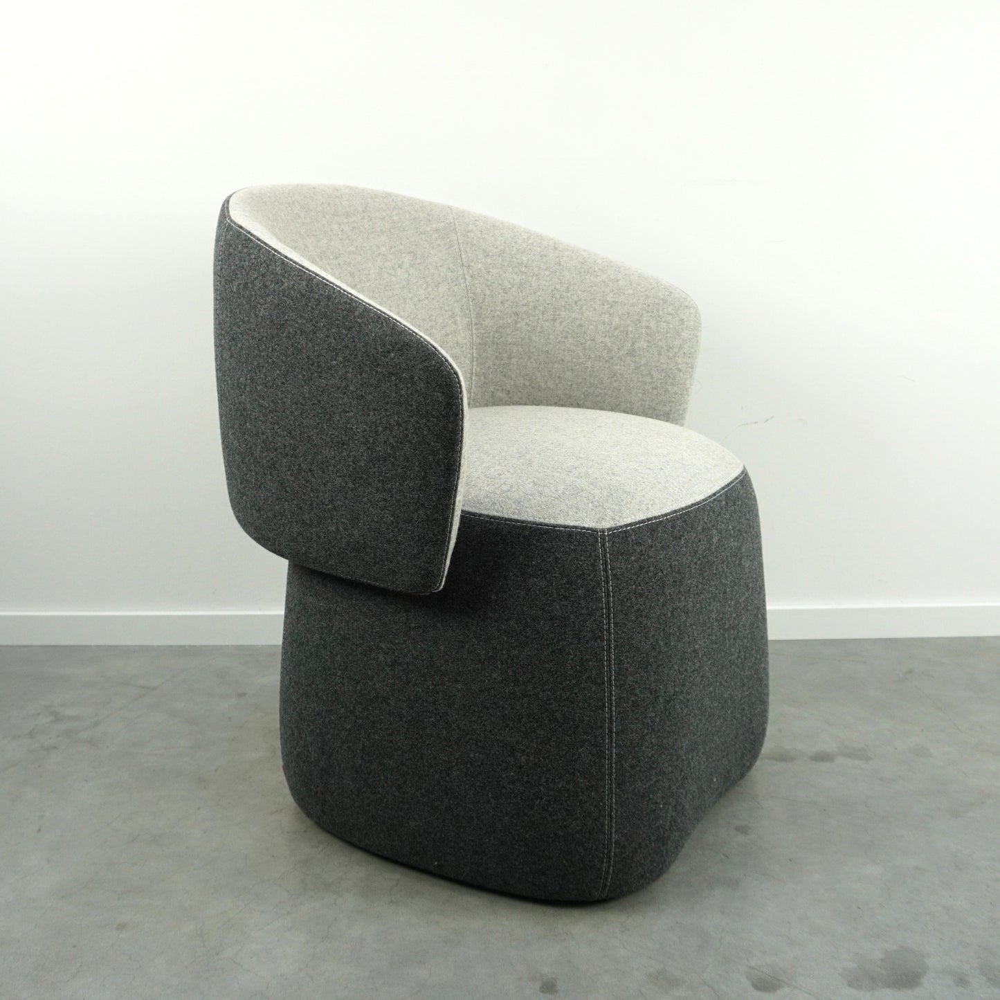Haworth Openest Chick Poef | Fauteuil | Grijs gemêleerd