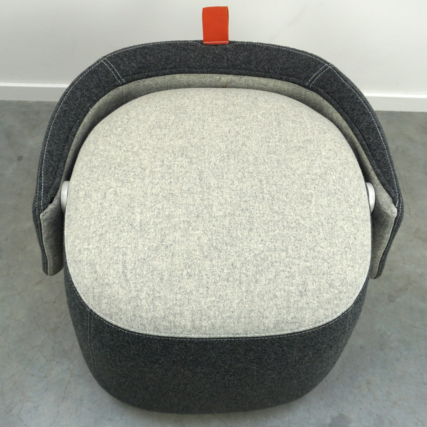 Haworth Openest Chick Poef | Fauteuil | Grijs gemêleerd