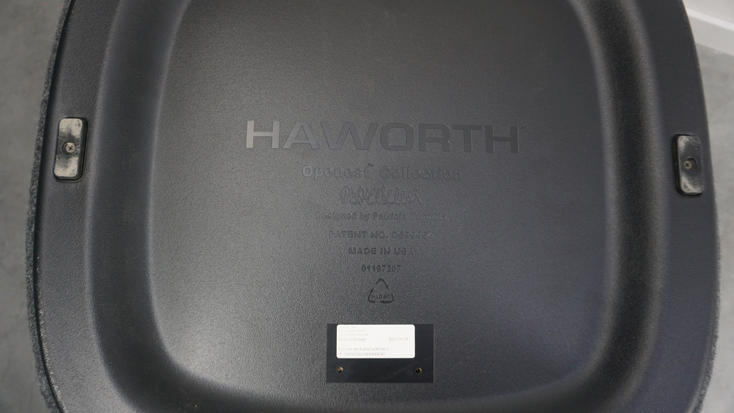 Haworth Openest Chick Poef | Fauteuil | Grijs gemêleerd
