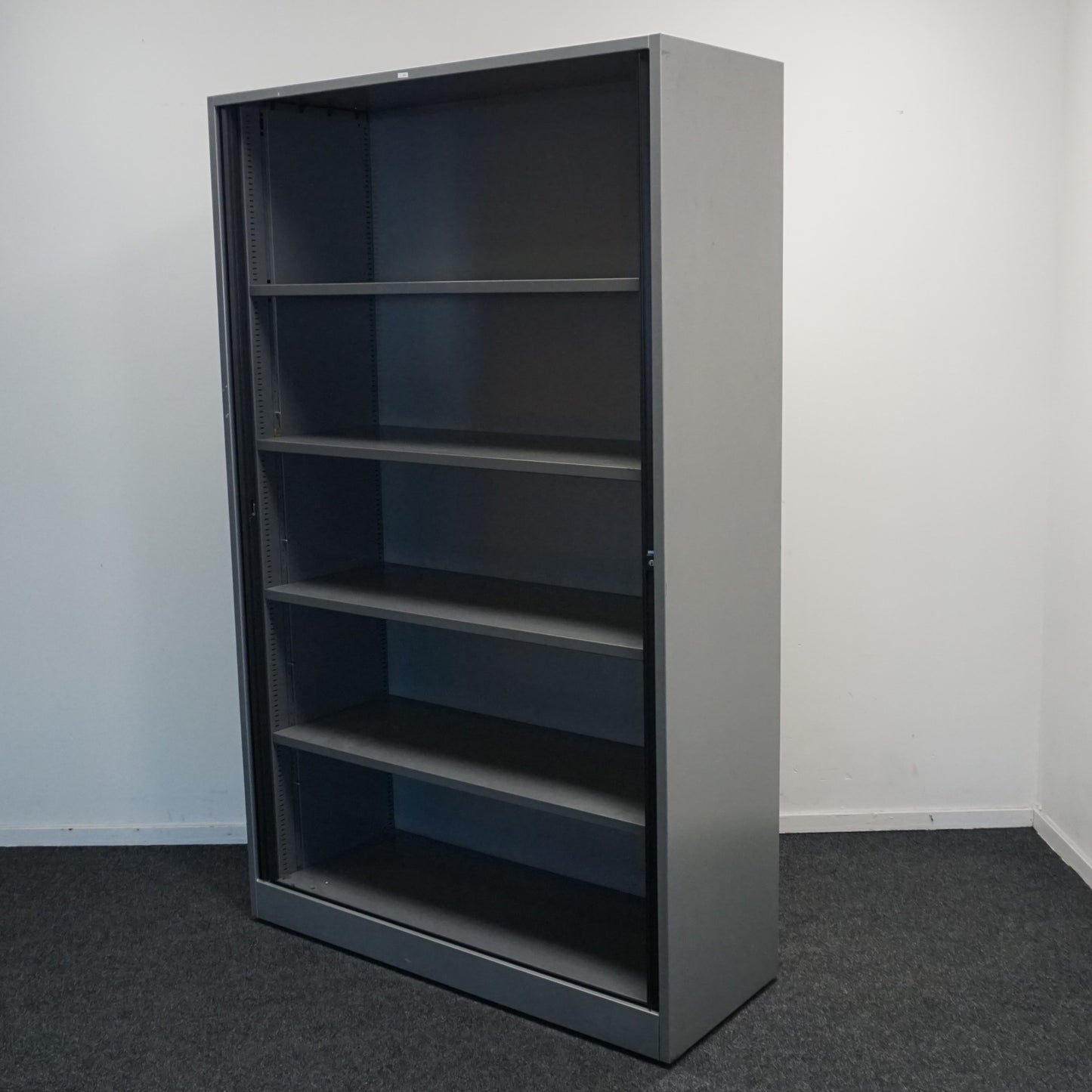 Ahrend Roldeurkast | Archiefkast | 195 x 120 x 45 cm | Zilvergrijs / Zwart