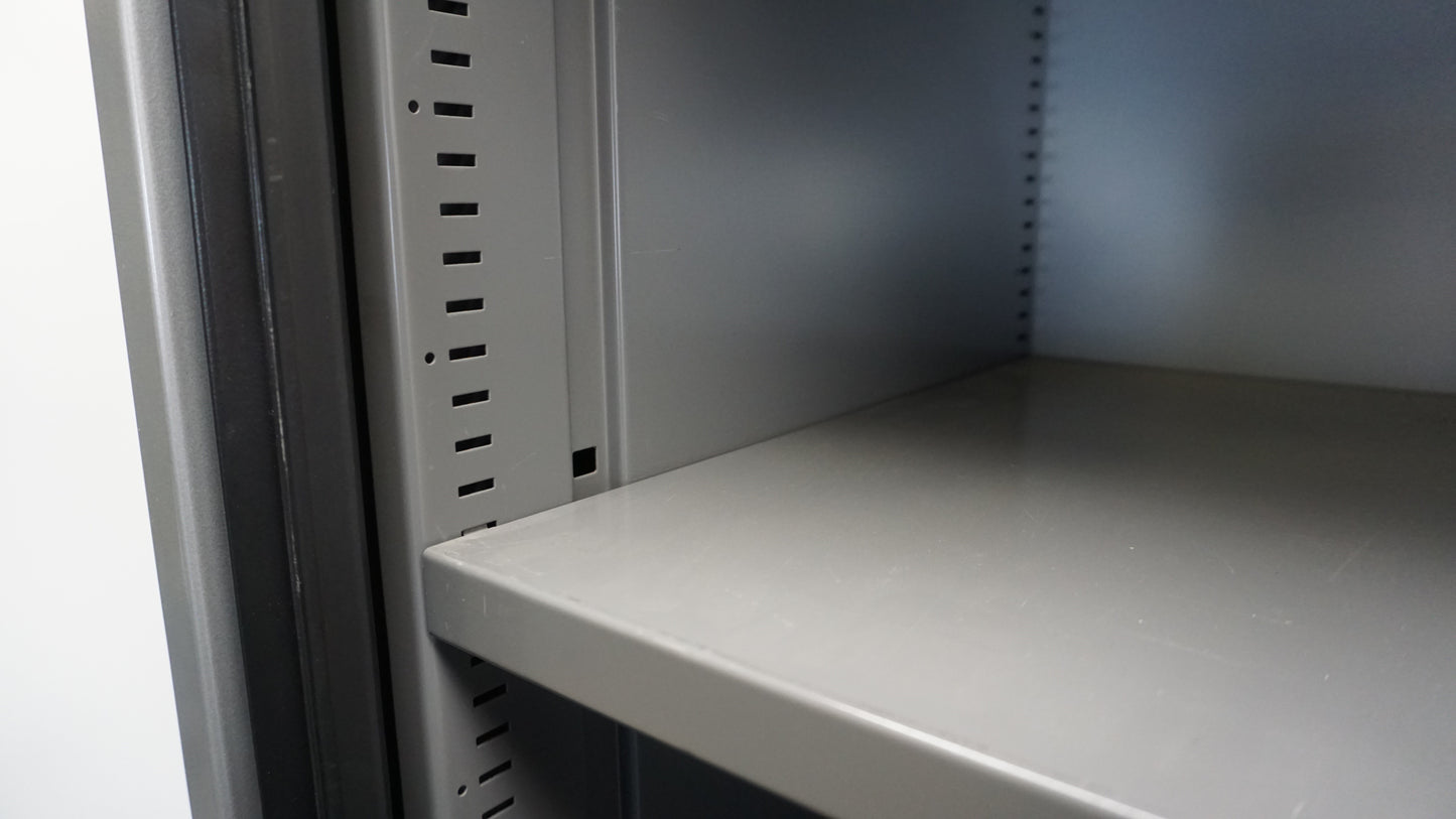 Ahrend Roldeurkast | Archiefkast | 195 x 120 x 45 cm | Zilvergrijs / Zwart