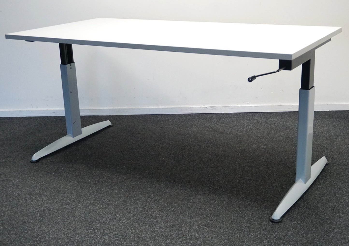 Zwartwoud Zettoe Slingerbureau | 160 x 80 cm | 62 - 83 cm