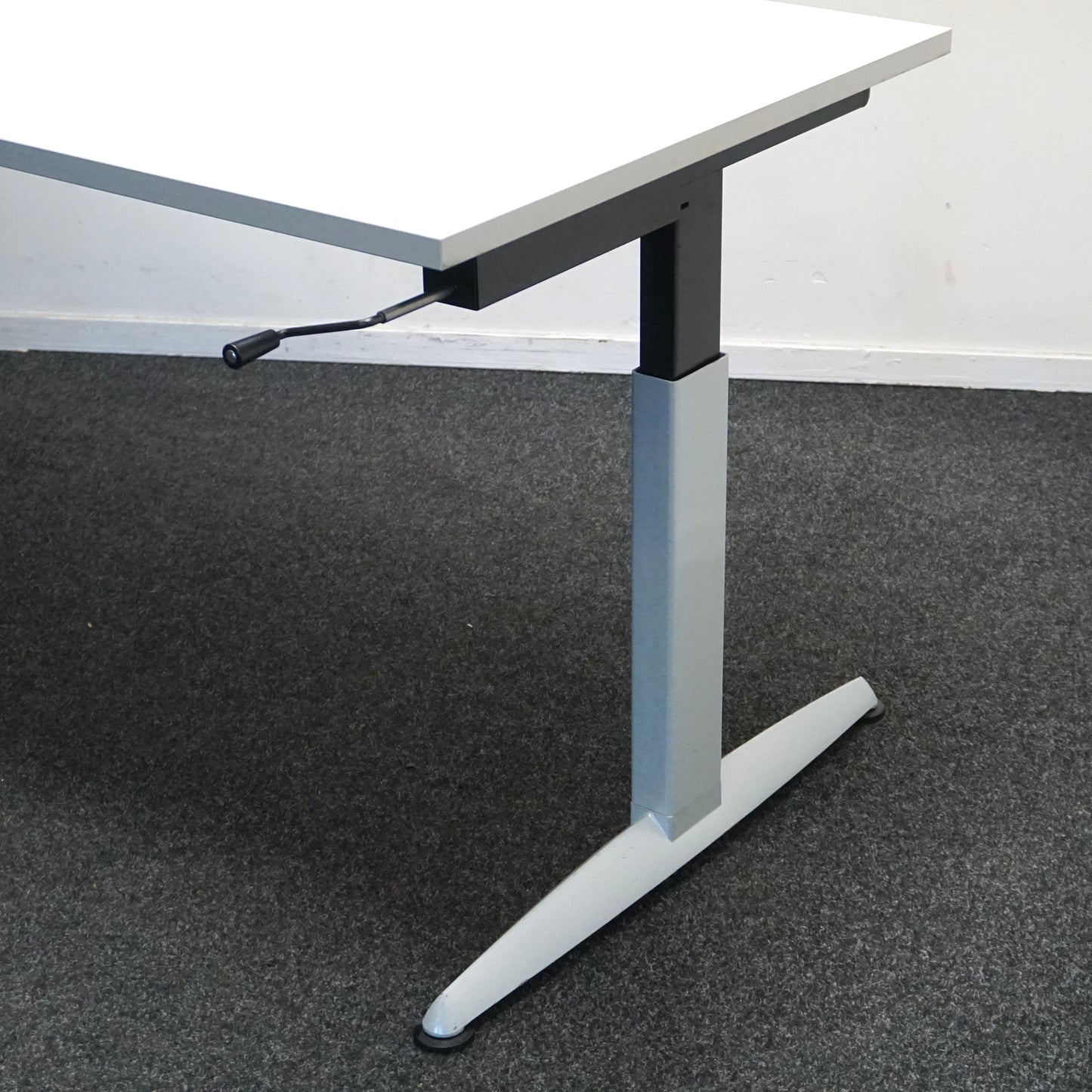 Zwartwoud Zettoe Slingerbureau | 160 x 80 cm | 62 - 83 cm