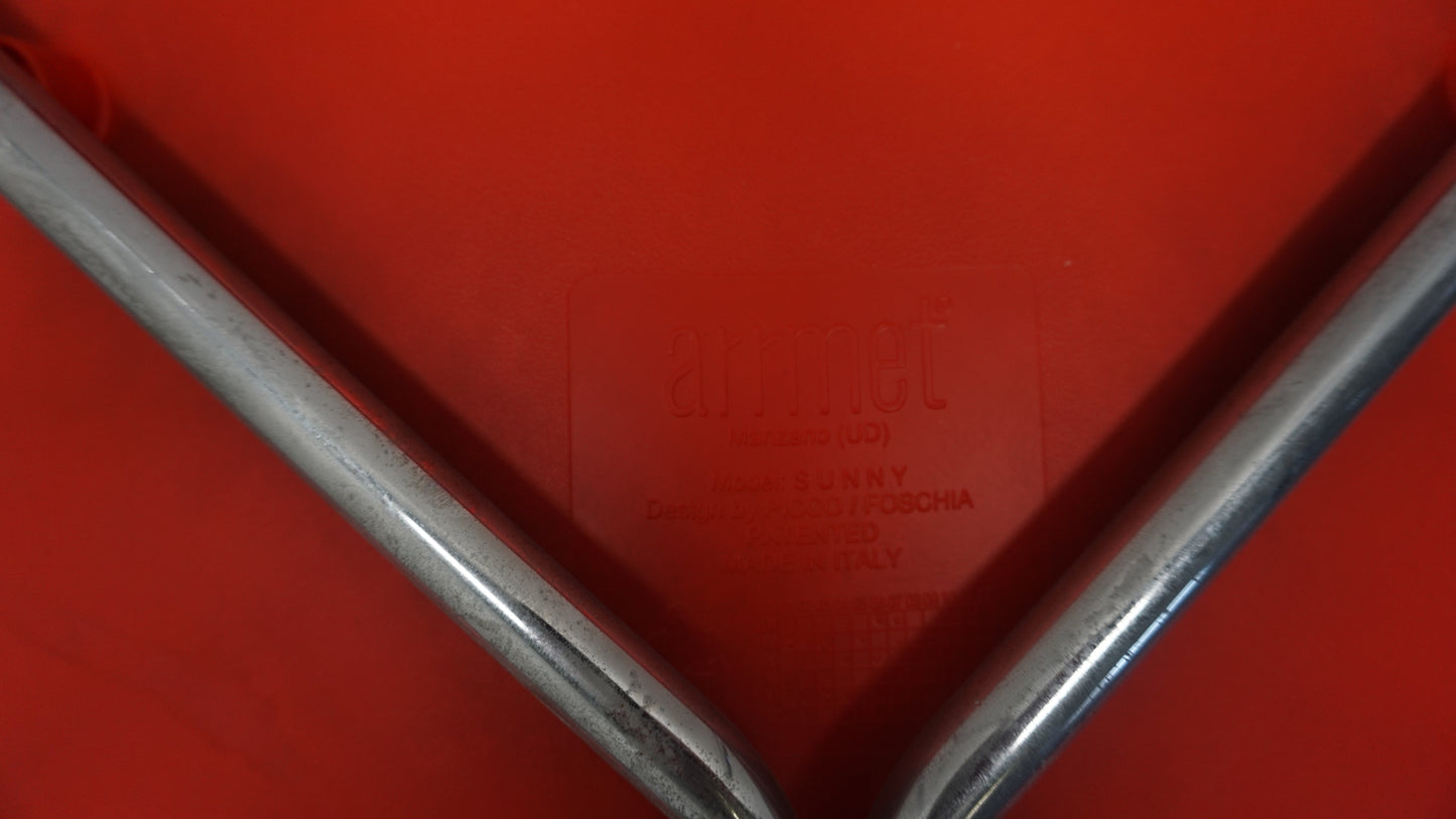 Arrmet Sunny Design Stoel | Kantinestoel | Rood