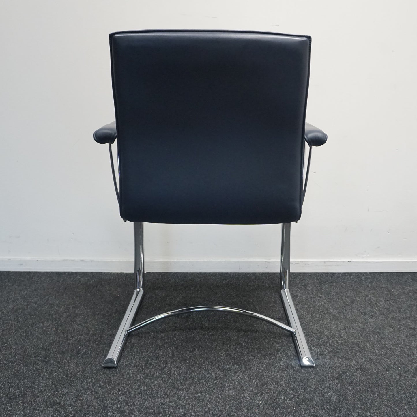 Sitag Vergaderstoel | Leer | Donkerblauw