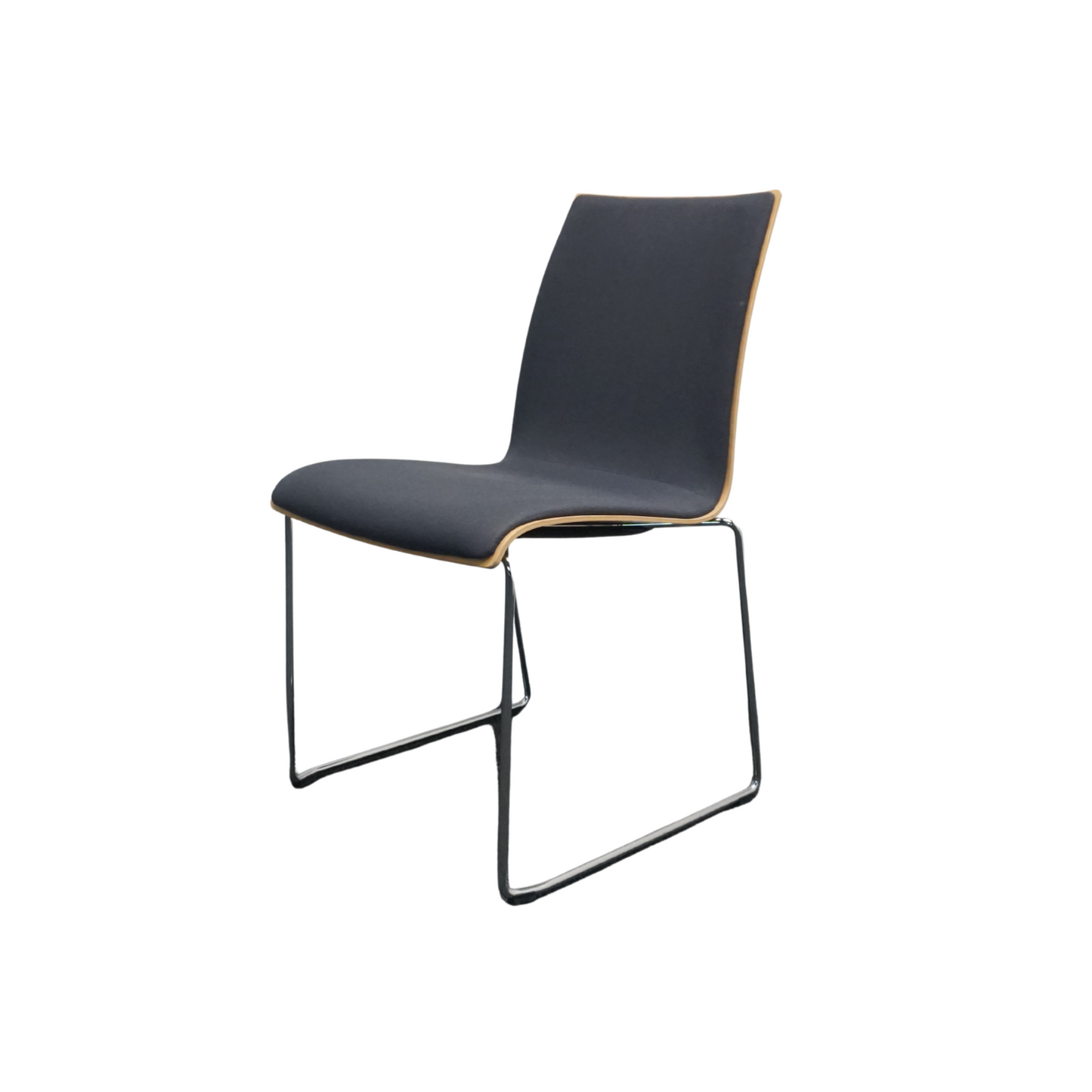 Brunner Vergaderstoel | Stof | Hout | Grijs