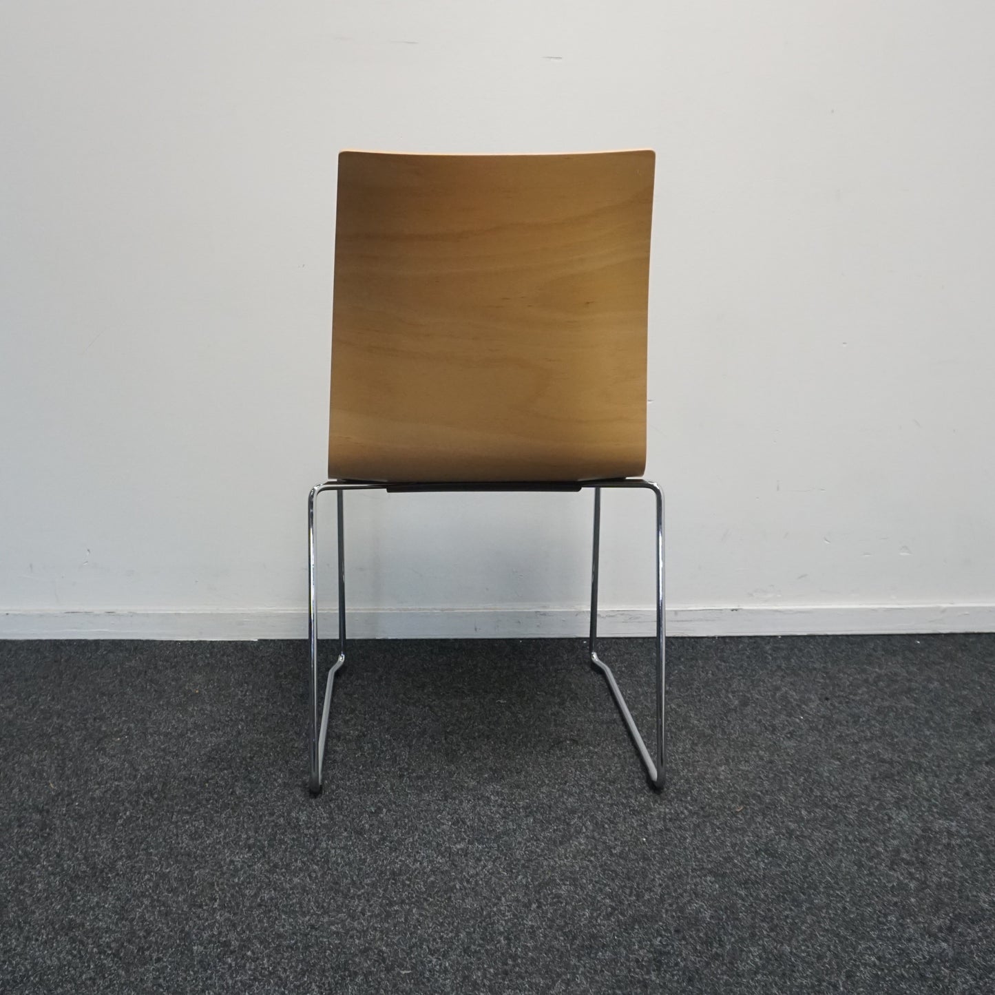 Brunner Vergaderstoel | Stof | Hout | Grijs