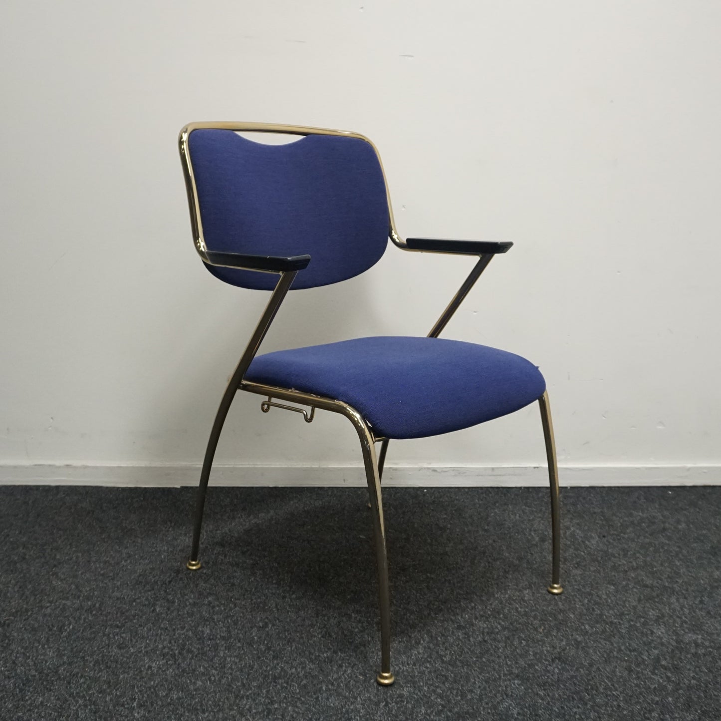 Brunner Francesco Zaccone Design Stoel | Blauw / Goud