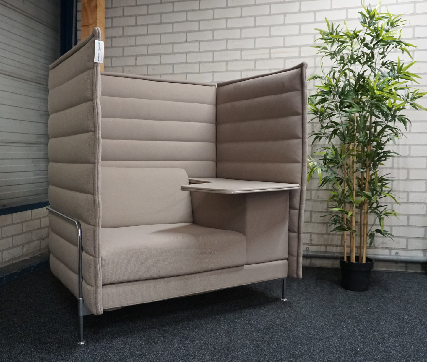 Vitra Alcove Highback Work Design Bank | Akoestische Bank | Beige