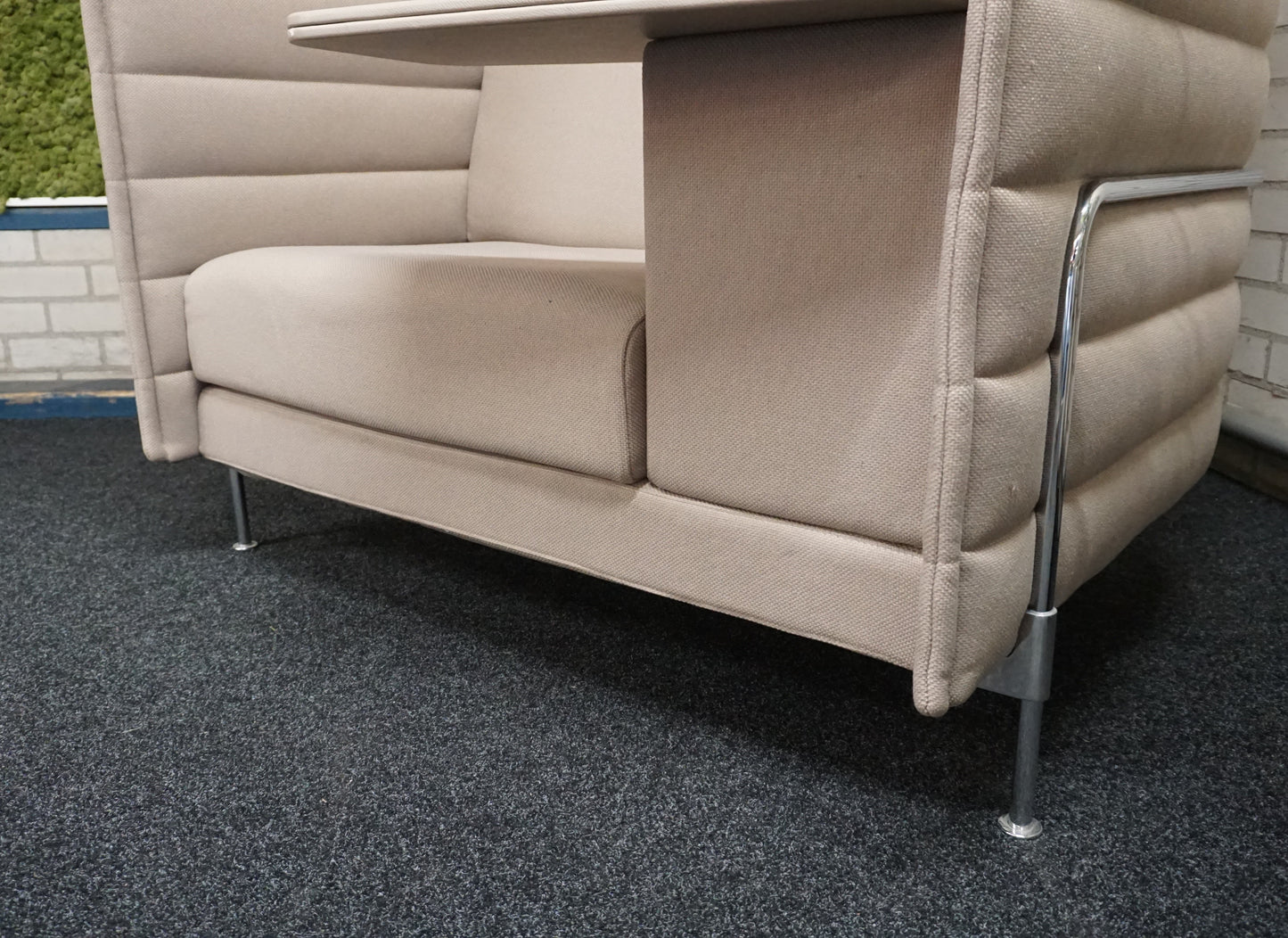 Vitra Alcove Highback Work Design Bank | Akoestische Bank | Beige