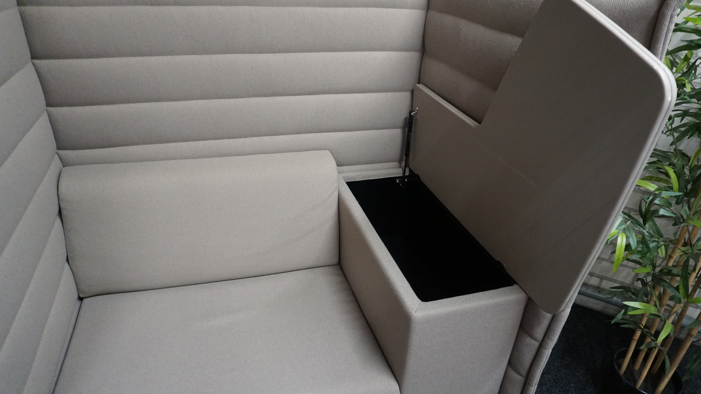 Vitra Alcove Highback Work Design Bank | Akoestische Bank | Beige