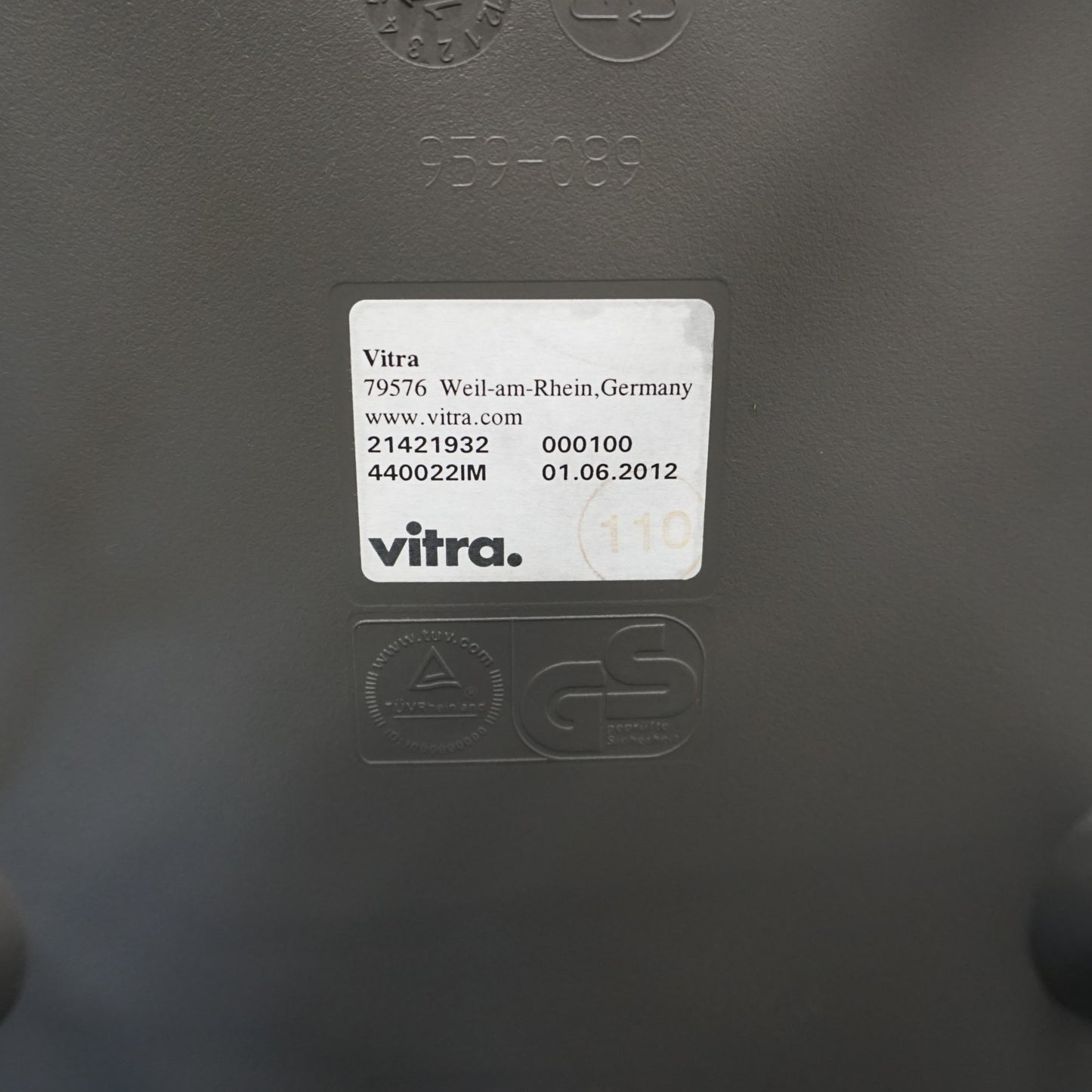 Vitra Eames DSR Design Stoel | Antraciet
