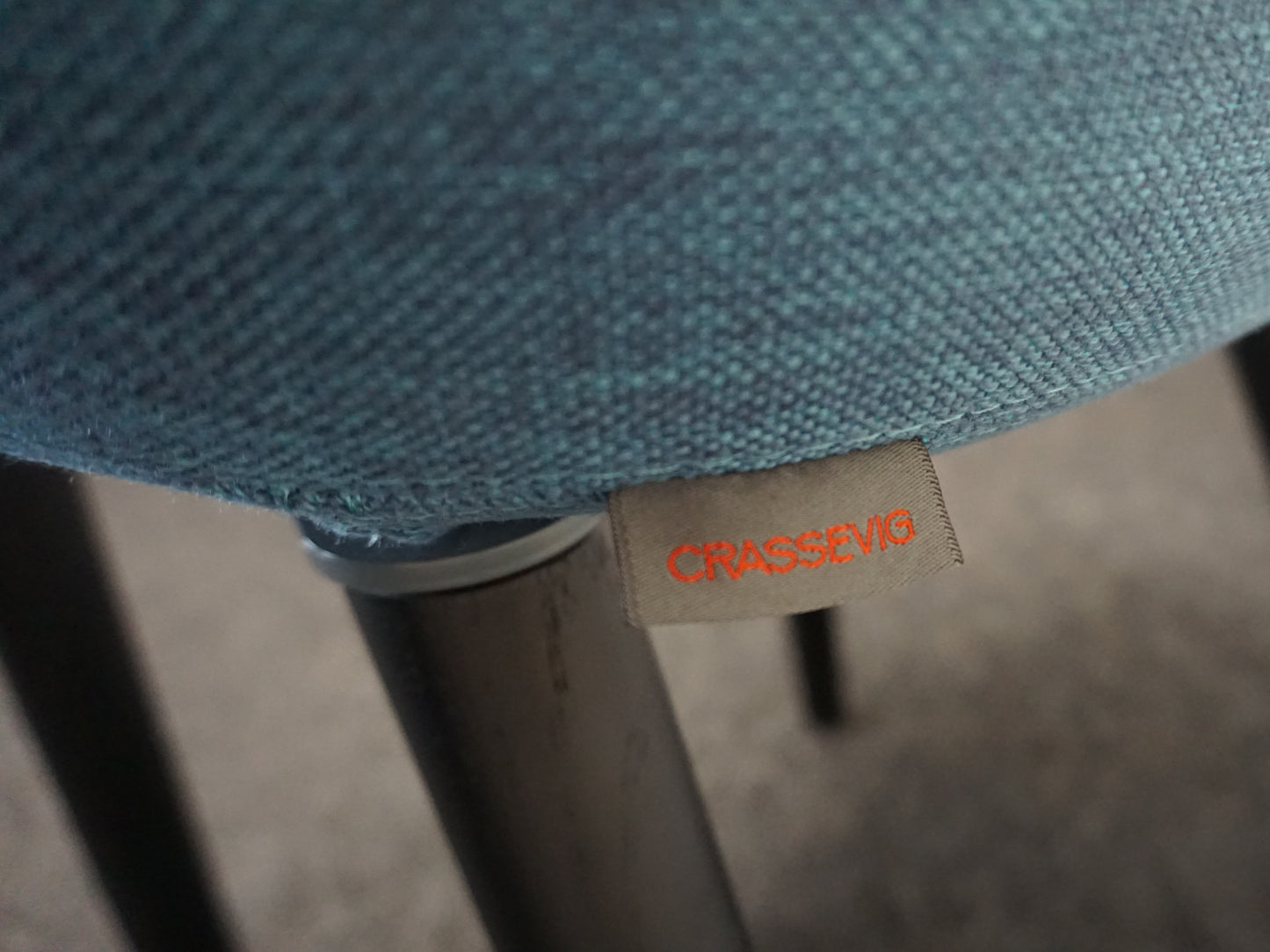 Crassevig Pola Round Vergaderstoel | Blauw