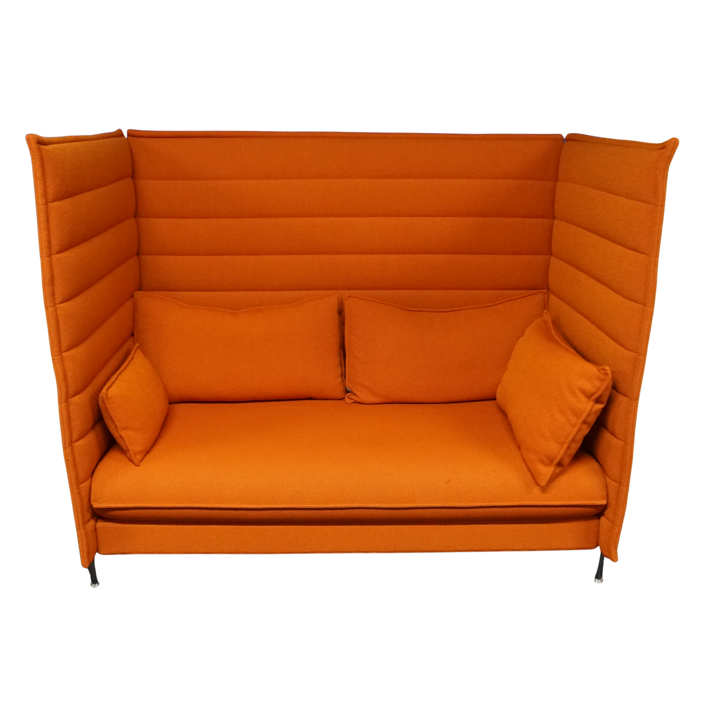Vitra Alcove Highback Design Bank | Akoestische Bank | 2-zits | Oranje