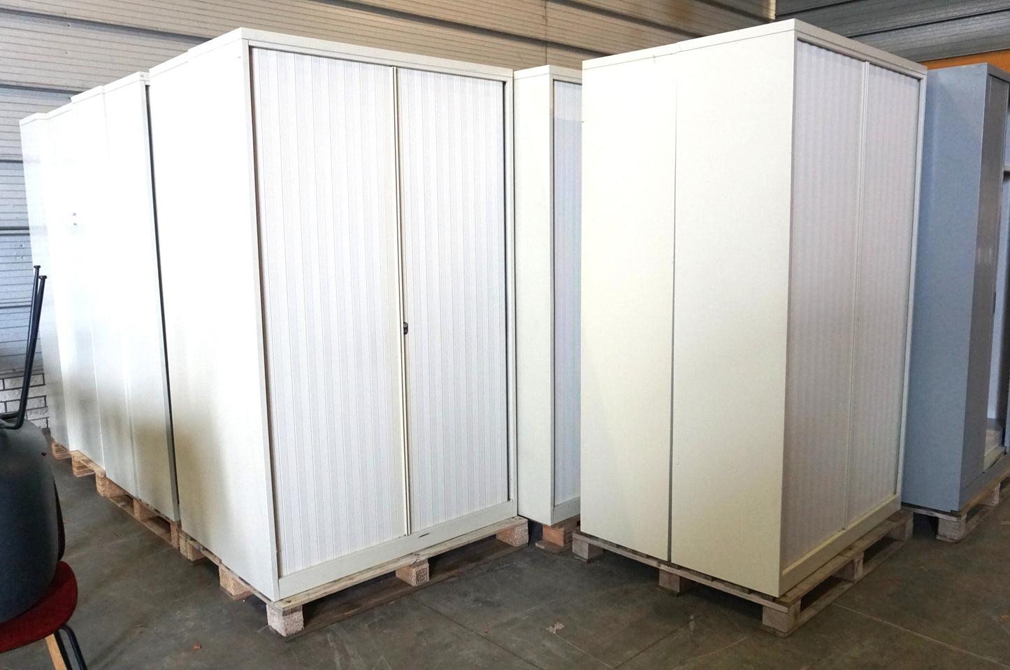 Drentea Roldeurkast | Archiefkast | 197 x 120 x 45 cm | Creme Wit